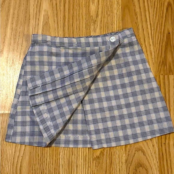 Sophie Dess Plaid Pleated Skirt - Wrap Skirt w/ Button Closure - Size 6mo - NWOT - Picture 2 of 6